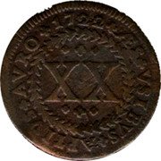 Brazil 20 Reis Joao V 1722 KM# 110 1722 AES VSIBVS APTIVS AVRO XX coin reverse Brazil 20 Reis Joao V 1722 KM# 110 1722 AES VSIBVS APTIVS AVRO XX coin reverse