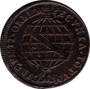 Brazil 20 Reis Joao V 1735 KM# 143.3 CIRCVMIT. ORBEM PECVNIA. TOTVM coin reverse Brazil 20 Reis Joao V 1735 KM# 143.3 CIRCVMIT. ORBEM PECVNIA. TOTVM coin reverse