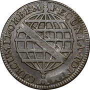 Brazil 20 Reis Jose I 1773 KM# 175.2 PECUNIA. TOTUM CIRCUMIT. ORBEM coin reverse Brazil 20 Reis Jose I 1773 KM# 175.2 PECUNIA. TOTUM CIRCUMIT. ORBEM coin reverse