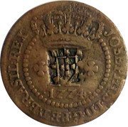 Brazil 20 Reis Jose I ND (1809) Host Date 1774 KM# 270 JOSEPHUS.I.D.G.P.ET.BRASIL X 1774 coin obverse Brazil 20 Reis Jose I ND (1809) Host Date 1774 KM# 270 JOSEPHUS.I.D.G.P.ET.BRASIL X 1774 coin obverse