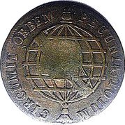 Brazil 20 Reis Joao ND (1809) Host Date 1790 KM# 273.1 PECUNIA. TOTUM. CIRCUMIT. ORBEM coin reverse Brazil 20 Reis Joao ND (1809) Host Date 1790 KM# 273.1 PECUNIA. TOTUM. CIRCUMIT. ORBEM coin reverse