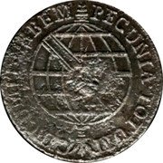Brazil 20 Reis Para Counterstamped Coin ND (1835) KM# 410 ORBEM PECUNIA TOTUM CIRCUMIT coin reverse Brazil 20 Reis Para Counterstamped Coin ND (1835) KM# 410 ORBEM PECUNIA TOTUM CIRCUMIT coin reverse
