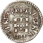 Brazil 20 Reis Pedro II. Narrow Crown ND KM# 74 PETRVS. II. D. G. P. REX. coin obverse Brazil 20 Reis Pedro II. Narrow Crown ND KM# 74 PETRVS. II. D. G. P. REX. coin obverse
