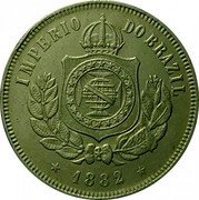 Brazil 200 Reis Pedro II 1882 KM# 478 IMPERIO DO BRAZIL 1871 coin obverse Brazil 200 Reis Pedro II 1882 KM# 478 IMPERIO DO BRAZIL 1871 coin obverse