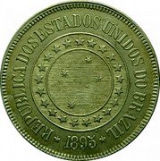 Brazil 200 Reis Stars. Republic 1895 KM# 493 REPUBLICA DOS ESTADOS UNIDOS DO BRAZIL 1900 coin obverse Brazil 200 Reis Stars. Republic 1895 KM# 493 REPUBLICA DOS ESTADOS UNIDOS DO BRAZIL 1900 coin obverse