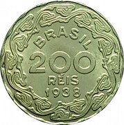Brazil 200 Reis President Getulio Vargas 1938 KM# 545 BRASIL 200 RÉIS 1942 coin obverse Brazil 200 Reis President Getulio Vargas 1938 KM# 545 BRASIL 200 RÉIS 1942 coin obverse