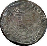 Brazil 200 Reis Countermarked Coin ND (1663) KM# 32 PHILIPVS D G.... coin obverse Brazil 200 Reis Countermarked Coin ND (1663) KM# 32 PHILIPVS D G.... coin obverse