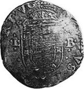 Brazil 200 Reis Countermarked Coin ND (1688) KM# 63.2 IN HOC SIGNO VINCES coin reverse Brazil 200 Reis Countermarked Coin ND (1688) KM# 63.2 IN HOC SIGNO VINCES coin reverse