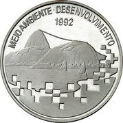 Brazil 2000 Cruzeiros UN Conference on Environment and Development 1992 Proof KM# 622 MEIO AMBIENTE DESENVOLVIMENTO 1992 coin reverse Brazil 2000 Cruzeiros UN Conference on Environment and Development 1992 Proof KM# 622 MEIO AMBIENTE DESENVOLVIMENTO 1992 coin reverse
