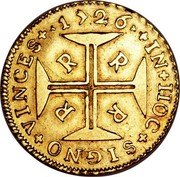 Brazil 2000 Reis Joao V 1726 R KM# 112 IN HOC SIGNO VINCES 1723 R R R R coin reverse Brazil 2000 Reis Joao V 1726 R KM# 112 IN HOC SIGNO VINCES 1723 R R R R coin reverse