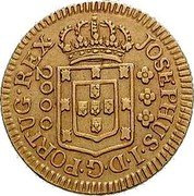 Brazil 2000 Reis Jose I 1773 KM# 198 JOSEPHUS I D G PORTUG REX 2000 coin obverse Brazil 2000 Reis Jose I 1773 KM# 198 JOSEPHUS I D G PORTUG REX 2000 coin obverse