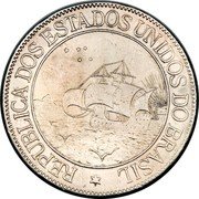 Brazil 2000 Reis 400th Anniversary of the Discovery of Brazil 1900 KM# 501 REPUBLICA DOS ESTADOS UNIDOS DO BRASIL coin obverse Brazil 2000 Reis 400th Anniversary of the Discovery of Brazil 1900 KM# 501 REPUBLICA DOS ESTADOS UNIDOS DO BRASIL coin obverse