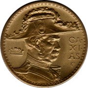 Brazil 2000 Reis Duke of Caxias 1936 KM# 542 CA XI AS CL coin reverse Brazil 2000 Reis Duke of Caxias 1936 KM# 542 CA XI AS CL coin reverse