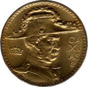 Brazil 2000 Reis Duke of Caxias 1938 KM# 548 CA XI AS C coin reverse Brazil 2000 Reis Duke of Caxias 1938 KM# 548 CA XI AS C coin reverse