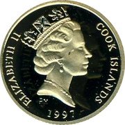 Cook Islands 25 Dollars (Endangered wildlife. Bird) ELIZABETH II COOK ISLANDS 1997 coin obverse Cook Islands 25 Dollars (Endangered wildlife. Bird) ELIZABETH II COOK ISLANDS 1997 coin obverse