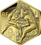 France 250 Euro (Hercules. Olympic Games in Paris) RF PARIS 2024 2024 coin obverse