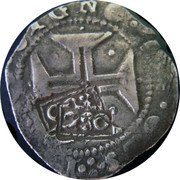 Brazil 250 Reis Countermarked Coin ND (1663) KM# 33.2 IN HOC SIGNO VINCES 250 coin reverse Brazil 250 Reis Countermarked Coin ND (1663) KM# 33.2 IN HOC SIGNO VINCES 250 coin reverse