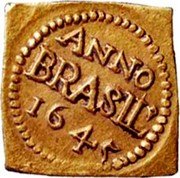 Brazil 3 Florin Occupation Coinage 1645 KM# 5.1 ANNO BRASIL 1645 coin reverse Brazil 3 Florin Occupation Coinage 1645 KM# 5.1 ANNO BRASIL 1645 coin reverse