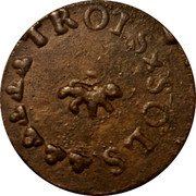 France 3 Sols City Under Siege of Lyon ND (1793)  30/09/1793 is indicated as probable by Hennin, the siege of Lyon having taken place from 09/08/1793 to 09/10/1793. TROIS SOLS coin reverse