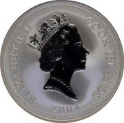 Cook Islands 30 Dollars (Deng XiaoPing) RDM ELIZABETH II 30 DOLLARS COOK ISLANDS 2004 coin obverse