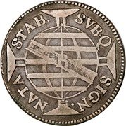 Brazil 300 Reis Jose I 1771 R KM# 196 SVBQ. SIGN. NATA STAB. coin reverse Brazil 300 Reis Jose I 1771 R KM# 196 SVBQ. SIGN. NATA STAB. coin reverse