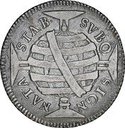 Brazil 320 Reis Peter II 1695 KM# 81.2 STAB. SVBQ SIGN NATA coin reverse Brazil 320 Reis Peter II 1695 KM# 81.2 STAB. SVBQ SIGN NATA coin reverse