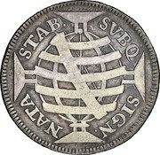 Brazil 320 Reis Joao V 1749 KM# 157.2 STAB. SVBQ SIGN. NATA coin reverse Brazil 320 Reis Joao V 1749 KM# 157.2 STAB. SVBQ SIGN. NATA coin reverse