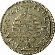 Brazil 320 Reis Jose I 1755 R KM# 169.1 SVBQ. SIGN. NATA. STAB. coin reverse Brazil 320 Reis Jose I 1755 R KM# 169.1 SVBQ. SIGN. NATA. STAB. coin reverse