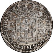 Brazil 320 Reis Jose I 1773 KM# 192.2 JOSEPHUS I D G PORT REX ET BRAS D 17 73 320 coin obverse Brazil 320 Reis Jose I 1773 KM# 192.2 JOSEPHUS I D G PORT REX ET BRAS D 17 73 320 coin obverse