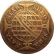 Brazil 320 Reis Maria I and Pedro III 1780 KM# 206 SIGN NATA STAB SUBQ coin reverse Brazil 320 Reis Maria I and Pedro III 1780 KM# 206 SIGN NATA STAB SUBQ coin reverse