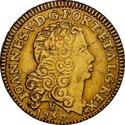 Brazil 3200 Reis Joao V 1750 B KM# 133 IOANNES V D G PORT ET ALG REX 1742 B coin obverse Brazil 3200 Reis Joao V 1750 B KM# 133 IOANNES V D G PORT ET ALG REX 1742 B coin obverse