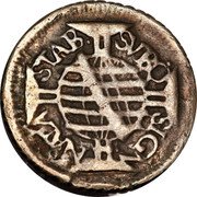 Brazil 40 Reis Peter II 1699 KM# 86.1 SVBQ. SIGN. NATA. STAB. coin reverse Brazil 40 Reis Peter II 1699 KM# 86.1 SVBQ. SIGN. NATA. STAB. coin reverse