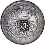 Brazil 40 Reis Jose I ND (1809) B KM# 281 JOSEPHUS.I.D.G.P.ET.BRASILIÆ.REX. XX 1761 coin obverse Brazil 40 Reis Jose I ND (1809) B KM# 281 JOSEPHUS.I.D.G.P.ET.BRASILIÆ.REX. XX 1761 coin obverse