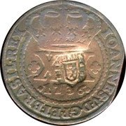 Brazil 40 Reis Joao V ND (1809) Host Date 1736 KM# 278.4 IOANES V D G P ET BRASIL REX X X 1736 coin obverse Brazil 40 Reis Joao V ND (1809) Host Date 1736 KM# 278.4 IOANES V D G P ET BRASIL REX X X 1736 coin obverse