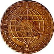 Brazil 40 Reis Joao ND (1809) Host Date 1784 KM# 282 PECUNIA TOTUM CIRCUMIT ORBEM coin reverse Brazil 40 Reis Joao ND (1809) Host Date 1784 KM# 282 PECUNIA TOTUM CIRCUMIT ORBEM coin reverse
