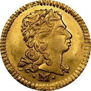 Brazil 400 Reis Joao V 1734 M KM# 145 M coin obverse Brazil 400 Reis Joao V 1734 M KM# 145 M coin obverse