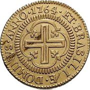 Brazil 4000 Reis Jose I 1764 KM# 171.2 ET BRASILIÆ DOMINVS ANNO 1759 coin reverse Brazil 4000 Reis Jose I 1764 KM# 171.2 ET BRASILIÆ DOMINVS ANNO 1759 coin reverse
