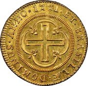 Brazil 4000 Reis Jose I 1771 KM# 171.3 ET BRASILIÆ DOMINUS ANNO 1771 coin reverse Brazil 4000 Reis Jose I 1771 KM# 171.3 ET BRASILIÆ DOMINUS ANNO 1771 coin reverse