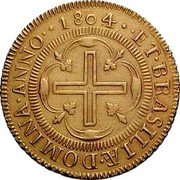 Brazil 4000 Reis Maria I 1804/2 KM# 225.2 ET. BRASILIÆ. DOMINA. ANNO coin reverse Brazil 4000 Reis Maria I 1804/2 KM# 225.2 ET. BRASILIÆ. DOMINA. ANNO coin reverse