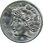 Brazil 5 Centavos Zebu 1975 KM# 587.2 B R A S I L coin obverse Brazil 5 Centavos Zebu 1975 KM# 587.2 B R A S I L coin obverse