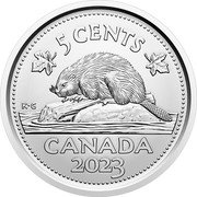 Canada 5 Cents (Beaver) 2023 5 CENTS CANADA KG coin reverse Canada 5 Cents (Beaver) 2023 5 CENTS CANADA KG coin reverse