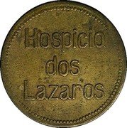 Brazil 5 Reis Santa Casa de Misericordia. Leprosarium Coinage ND (1920) KM# L8 HOSPICIO DOS LAZAROS coin reverse Brazil 5 Reis Santa Casa de Misericordia. Leprosarium Coinage ND (1920) KM# L8 HOSPICIO DOS LAZAROS coin reverse