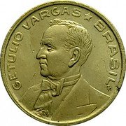 Brazil 50 Centavos Getulio Vargas 1943 KM# 557 GETULIO VARGAS BRASIL coin obverse Brazil 50 Centavos Getulio Vargas 1943 KM# 557 GETULIO VARGAS BRASIL coin obverse
