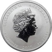 Australia 50 Cents (Victory in the Pacific. Radiant Background) 1/2OZ 999 SILVER 2017 50 CENTS AUSTRALIA ELIZABETH II IRB coin obverse Australia 50 Cents (Victory in the Pacific. Radiant Background) 1/2OZ 999 SILVER 2017 50 CENTS AUSTRALIA ELIZABETH II IRB coin obverse