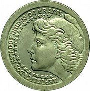 Brazil 50 Cruzeiros Liberty 1965 KM# 574 REPUBLICA DOS ESTADOS UNIDOS DO BRASIL coin obverse Brazil 50 Cruzeiros Liberty 1965 KM# 574 REPUBLICA DOS ESTADOS UNIDOS DO BRASIL coin obverse
