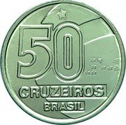 Brazil 50 Cruzeiros Market Woman 1992 KM# 620.2 50 CRUZEIROS BRASIL coin obverse Brazil 50 Cruzeiros Market Woman 1992 KM# 620.2 50 CRUZEIROS BRASIL coin obverse