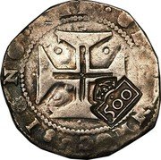 Brazil 500 Reis Countermarked Coin ND (1663) KM# 37 IN HOC SIGNO VINCES 500 coin reverse Brazil 500 Reis Countermarked Coin ND (1663) KM# 37 IN HOC SIGNO VINCES 500 coin reverse