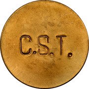 Brazil 500 Reis Colonia Santa Teresa. Leprosarium Coinage ND (1940) KM# L4 C.S.T. coin reverse Brazil 500 Reis Colonia Santa Teresa. Leprosarium Coinage ND (1940) KM# L4 C.S.T. coin reverse