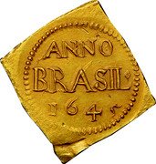 Brazil 6 Florin Occupation Coinage 1645 KM# 6.1 ANNO BRASIL 1645 coin reverse Brazil 6 Florin Occupation Coinage 1645 KM# 6.1 ANNO BRASIL 1645 coin reverse