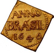 Brazil 6 Florin Occupation Coinage 1646 KM# 6.2 ANNO BRASIL 1646 coin reverse Brazil 6 Florin Occupation Coinage 1646 KM# 6.2 ANNO BRASIL 1646 coin reverse